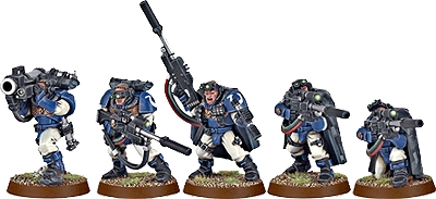 Space Marine Scouts with Sniper Riffles 